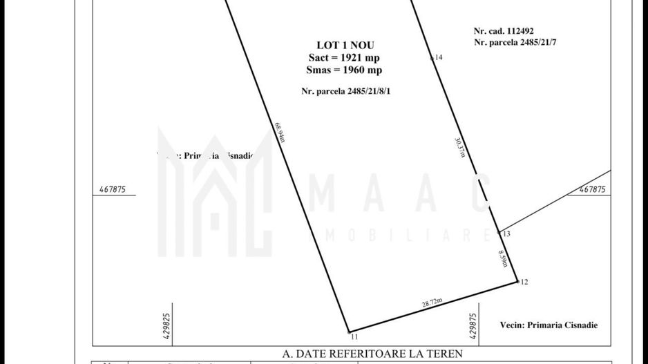 Teren intravilan I Cisnadioara I 1960 mp cu PUZ - Poză 5