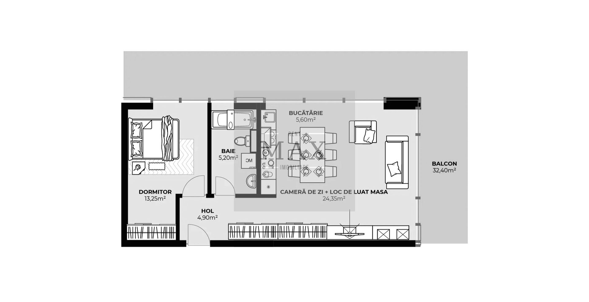 Apartament 2 camere de vânzare | 53,3 | Zona Autogară | Etaj 6 - Poză 1