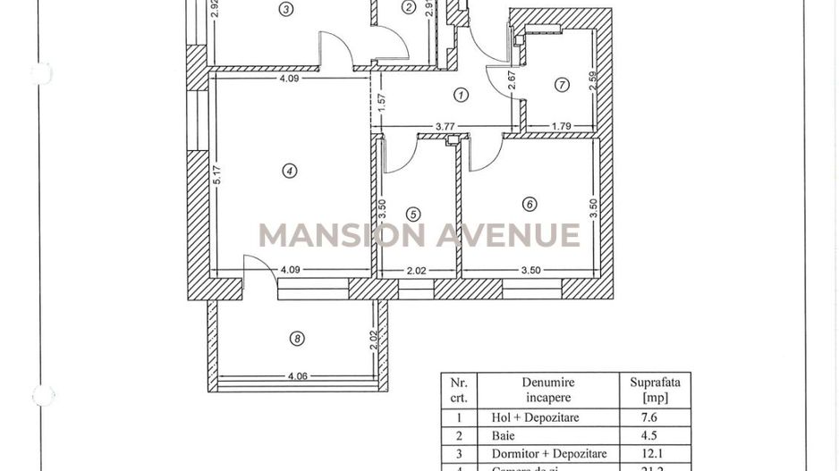 Apartament 3 camere si 2 locuri parcare subterana, Greenfield Baneasa - Schiță 17