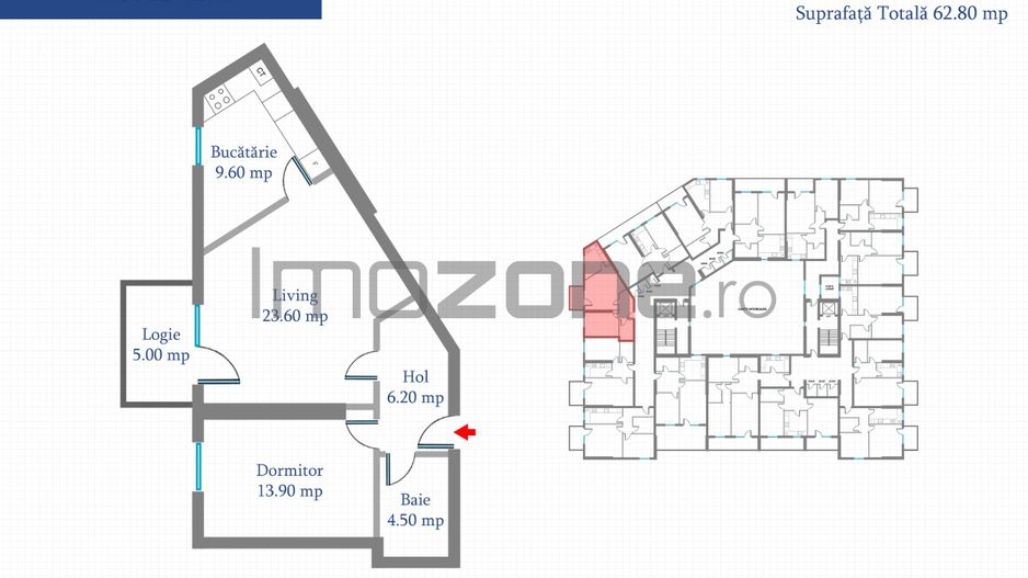 Apartament 2 Camere | 62 mp | Bloc Nou | Metrou Pacii / Preciziei | Militari - Poză 18