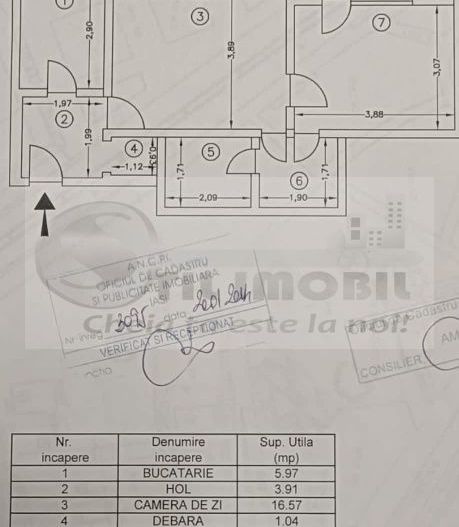 Apartament 2 camere SD – 52mp -  PALAS MALL - 105.000E - Poză 5