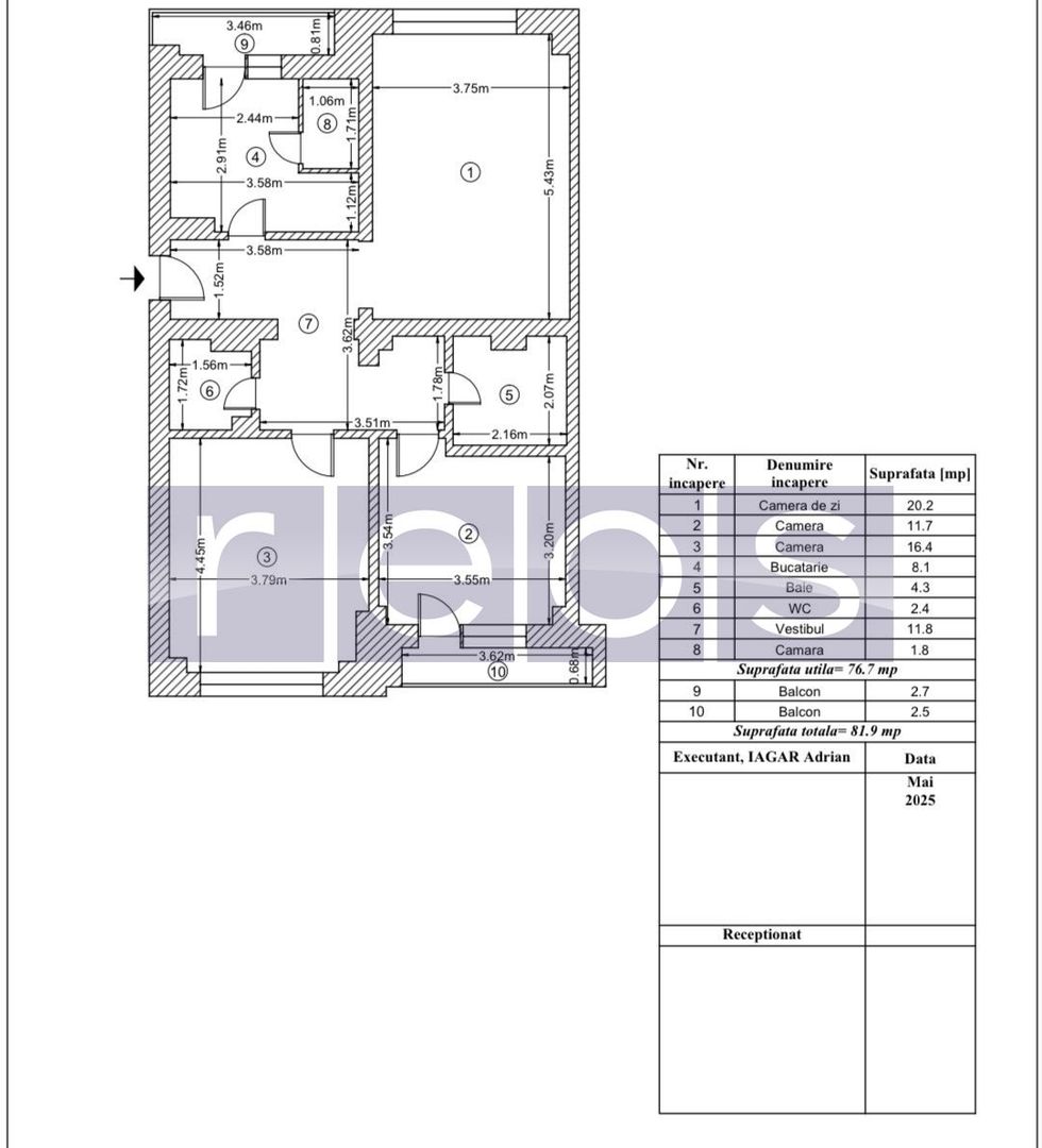 Vânzare Apartament 3 Camere 82mp cu dublă vedere spectaculoasă – Piața Unirii - Poză 9