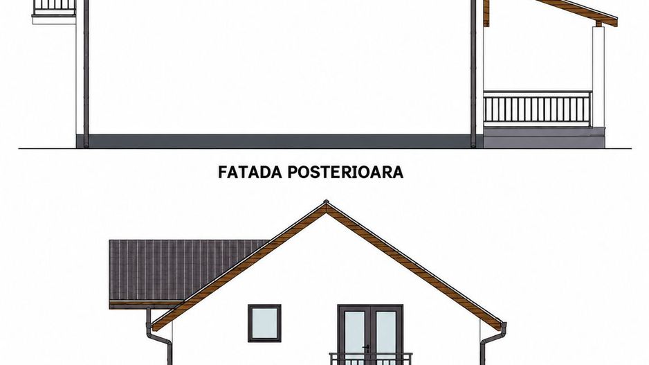 Casă singur în curte, materiale premium Corunca (4camere) - Poză 5