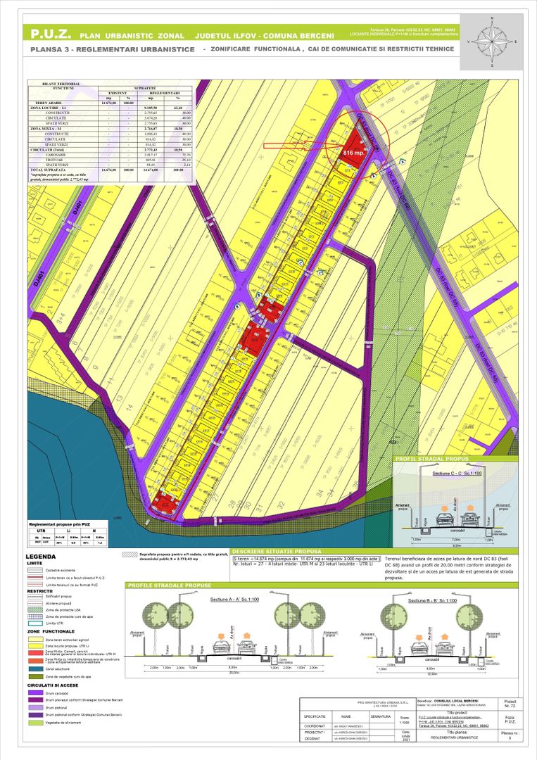 LAKE GARDEN ( Mamina ), Lot 1 - 816 mp. teren cu acces direct din DC - Poză 2