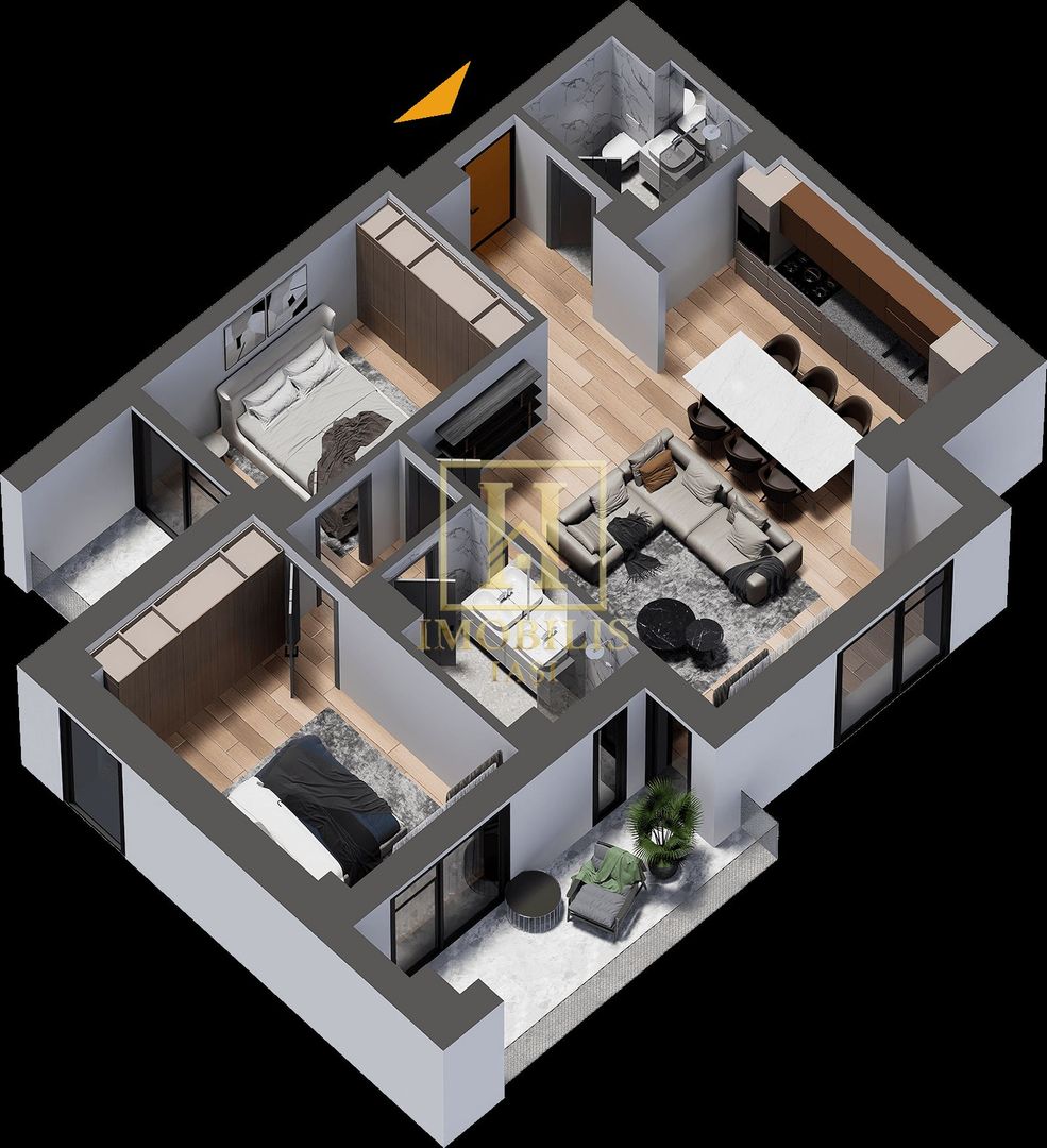 Promo! Apartament NOU 3 camere 92 mp + loc de parcare Cug 188450 euro - Poză 8