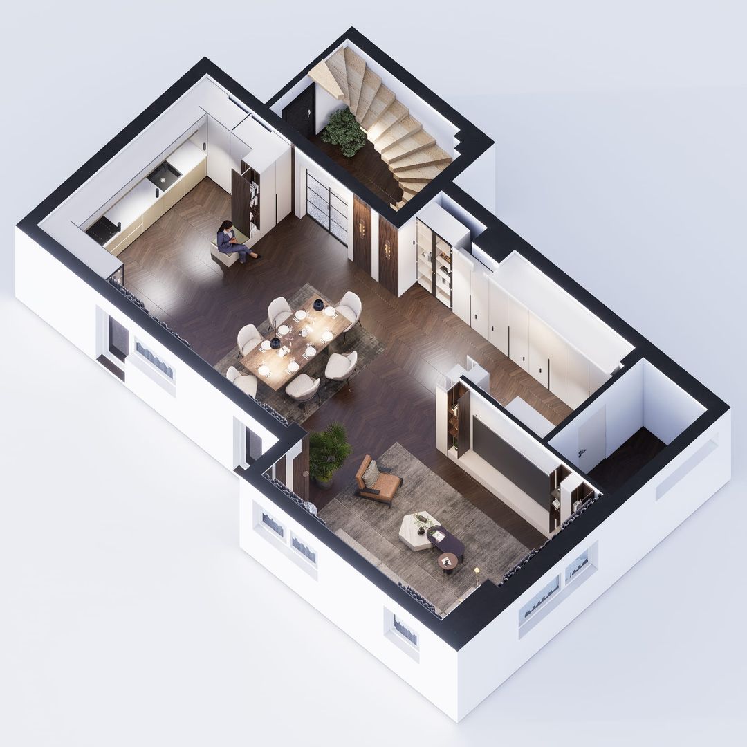 Apartament semifinisat, de Lux, zona semicentrală, 248mp SC, 154mp SU - Poză 1