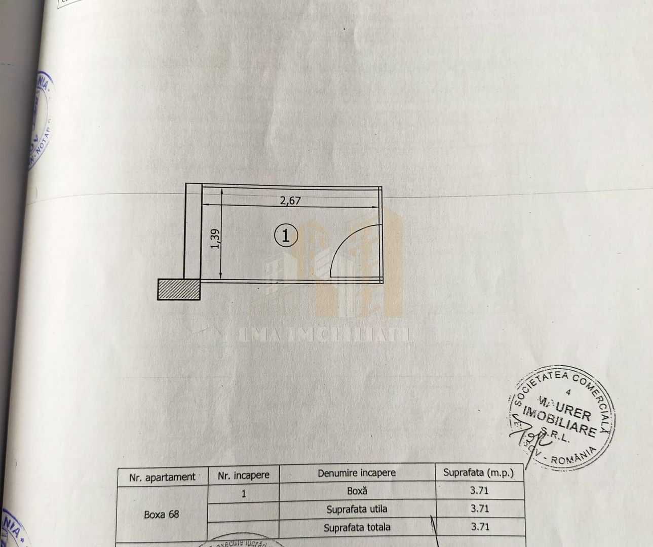 Apartament 2 camere Avantgarden Bartolomeu Egretei Brasov - Schiță 19
