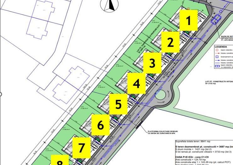 Proiect rezidențial autorizat pentru 9 vile – Titu Maiorescu - Pipera - Poză 7
