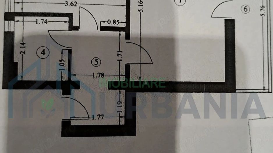 Apartament decomandat 36 mp, etaj 8, centru Iași, Bulevardul Ștefan cel Mare - Poză 4