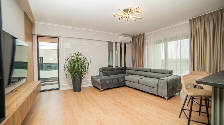 Penthouse 2 camere mobilat utilat panouri solare pompa caldura - Poză 10