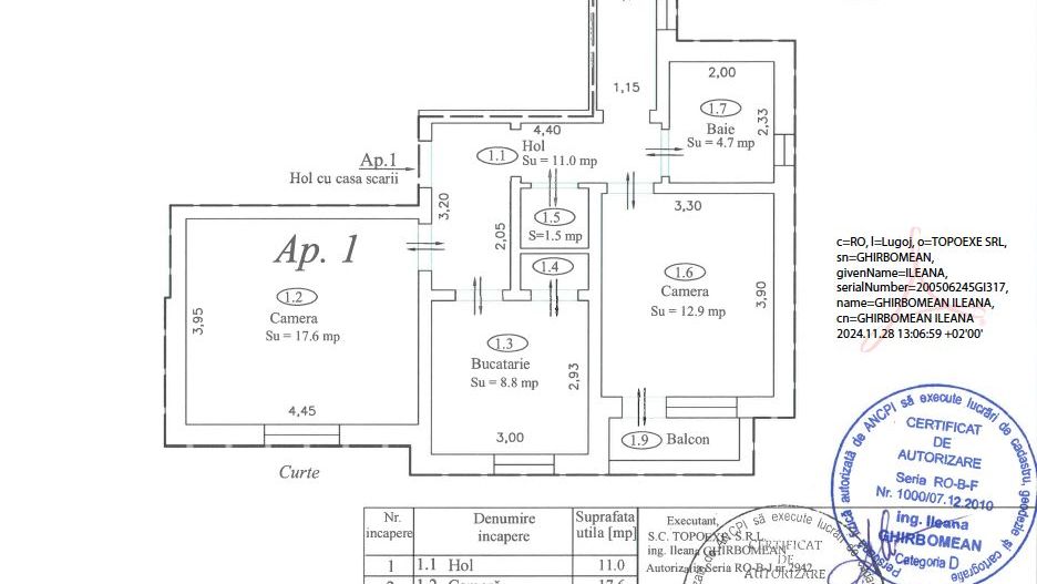 Apartament nr.1 cu 3 camere - Poză 2