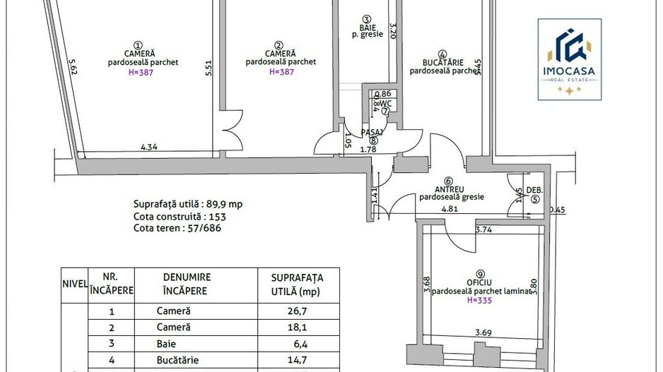 De vânzare Apartament 3 Camere Locuiește în Inima Orașul, Decebal-Arad - Poză 13