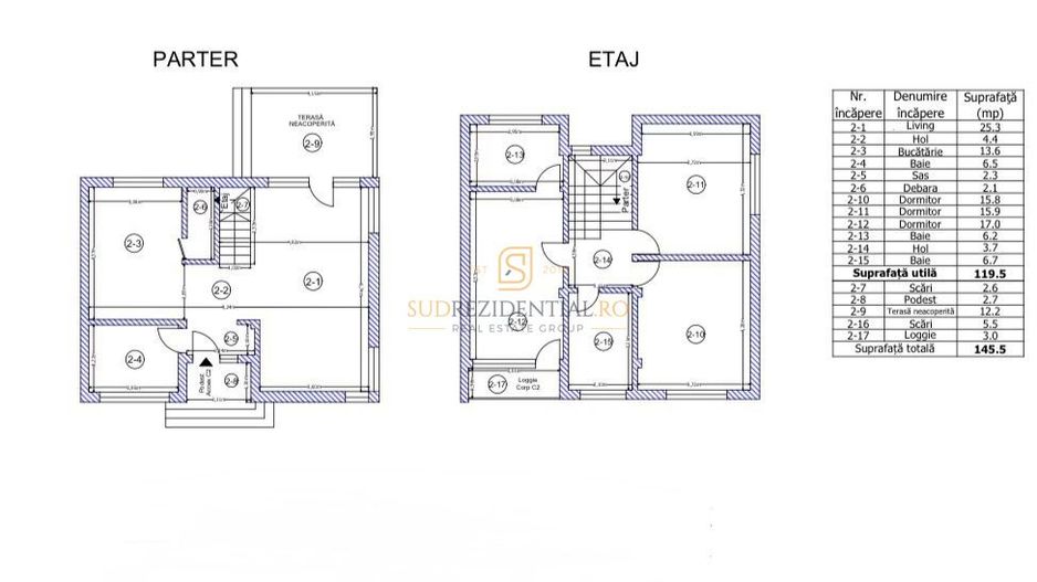 Vila moderna cu 4 camere, teren amplu - Tip duplex - Magurele - Schiță 10
