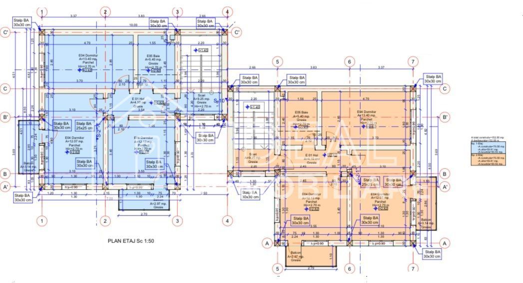Casa cu 5 camere si vedere panoramica, in Cisnadie - Schiță 16