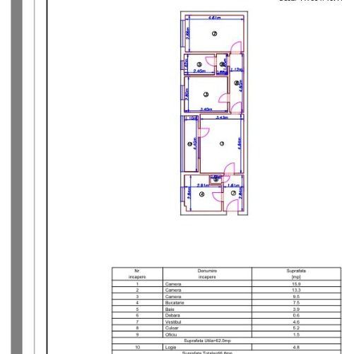 De vanzare apartament 3 camere Gorjului/Apusului A258 - Poză 14