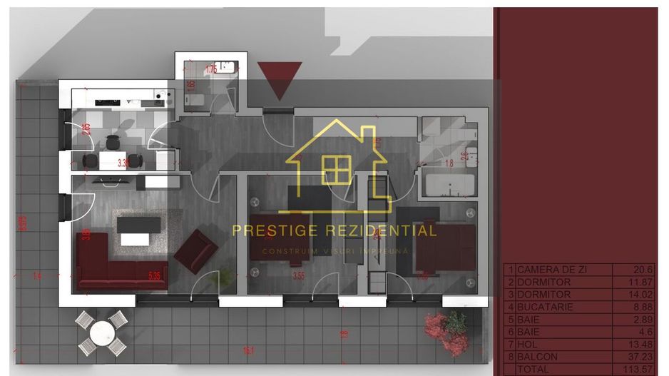 Apartament 3 cam , Direct Dez, Comision 0 - Poză 3