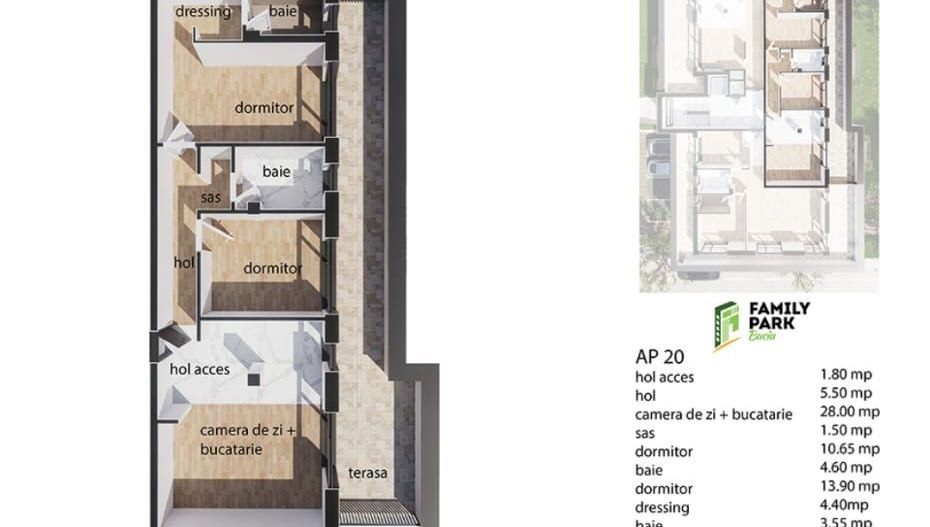 VANZARE APARTAMENTE 3 CAMERE IMOBIL NOU ZONA BACIU - Poză 3