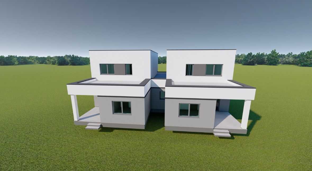 1/2 Duplex Sacalaz P+E,4Camere,2 Bai,Proiect Modern - Poză 2