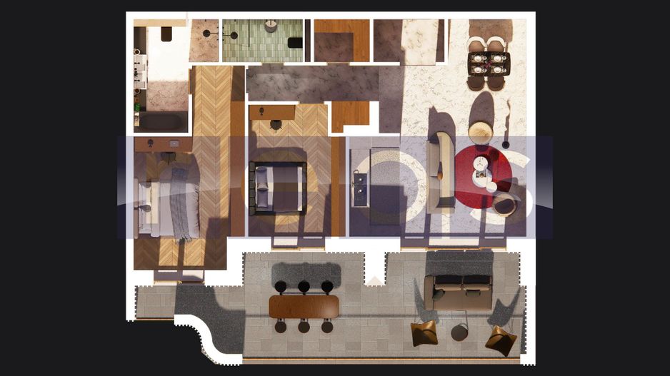 APARTAMENT ULTRAFINISAT | COMPLEX PREMIUM | 221MP-TERASA 114MP - PIPERA - Schiță 14