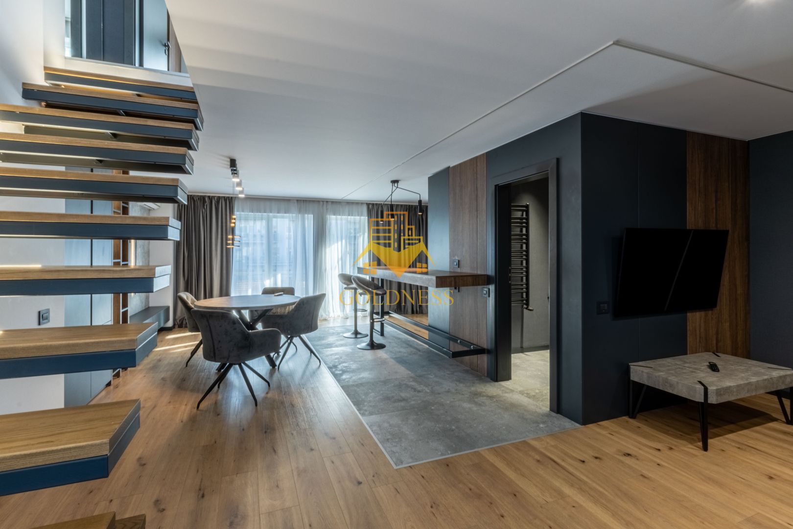 Penthouse mobilat lux, parcare, AC, bloc nou, Semicentral, zona Horea - Poză 14