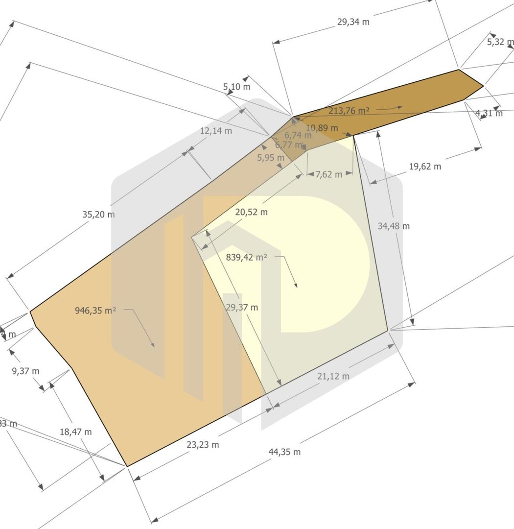 Teren Intravilan Valea Avrigului- 839 mp-Raul in fata terenului - Poză 2