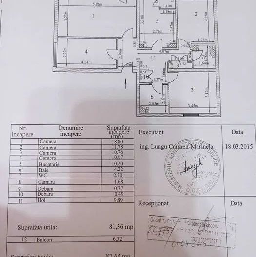 Apartament 4 camere, IC Frimu 88 mp - Poză 7