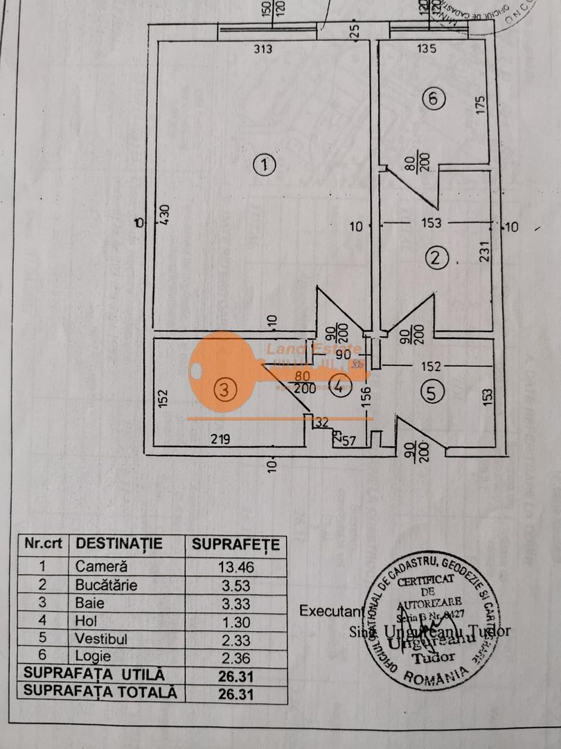 Garsonieră  decomandată cu centrala proprie – la 5 minute de metrou - Schiță 1