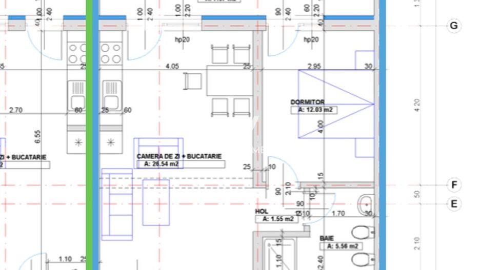 Apartament 2 camere  cu gradina Selimbar - Schiță 9