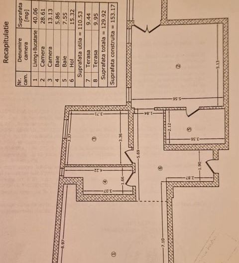 APARTAMENT 3 CAMERE DAMAROAIA | POLIGRAFIEI - Schiță 8