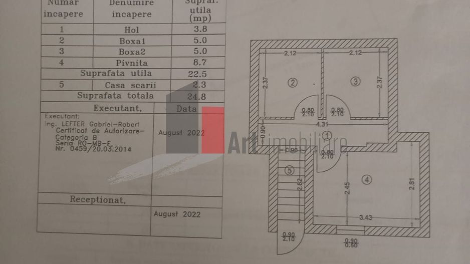 Apartament in vila - Schiță 8