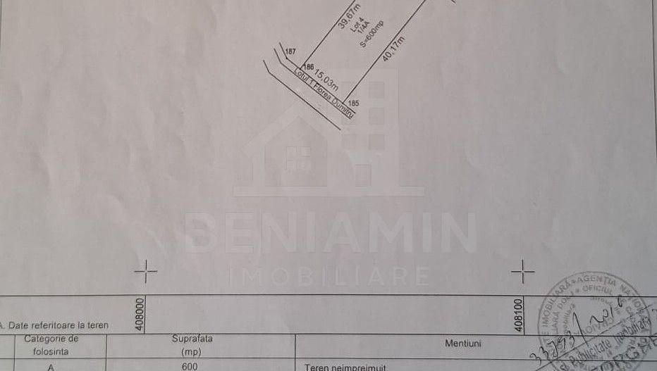 Teren intravilan - 600mp - posibilitate extindere - Selgros - Schiță 4