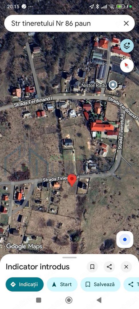 Teren intravilan de 500 mp, sat Păun, comuna Bârnova, strada Tineretului - Poză 3