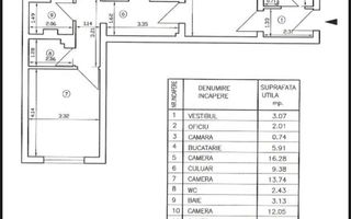AP. 4 CAMERE BUCURESTII NOI, CENTRALA, RENOVAT, METROU, COMISION 0% - Schiță 12