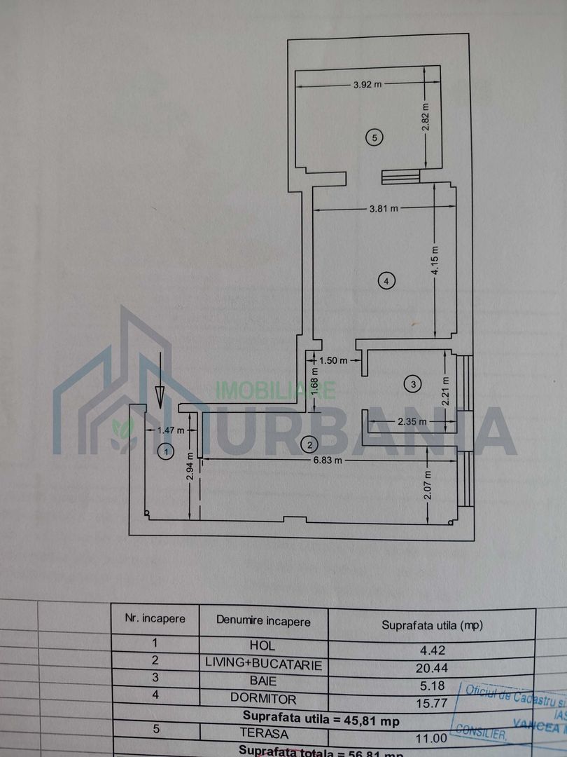 Apartament 2 camere, mobilat, 56 mp, parcare inclusa – Valea Lupului, Iasi - Poză 2