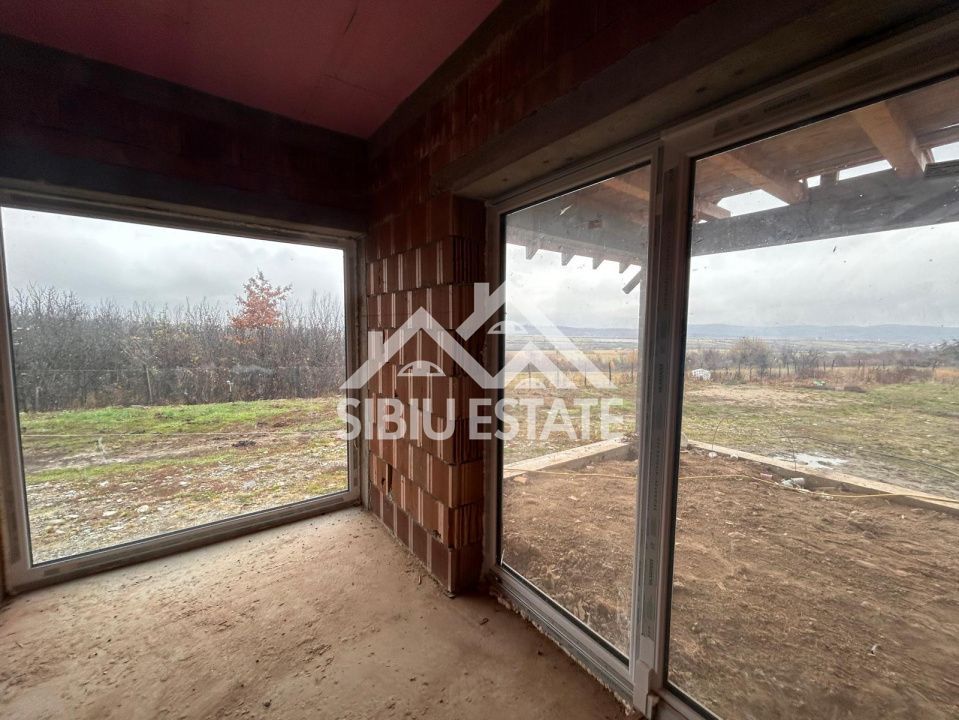 Casa 130 mp, teren 1000 mp, priveliște superbă – Marginimea Sibiului - Poză 5