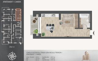 Garsonieră nouă cu balcon | 8 min metrou Teclu - Comision 0% - Poză 3