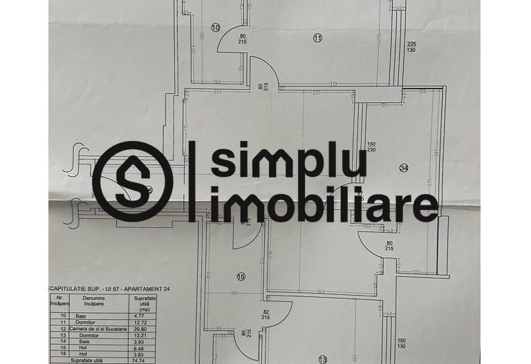 Apartament 3 camere LUX Bujorului - Schiță 12