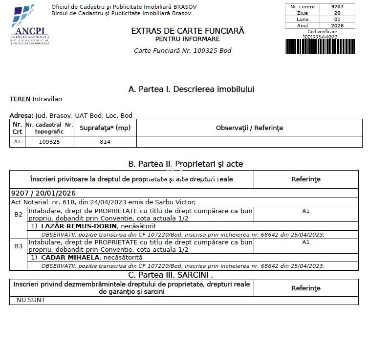 Teren Bod 814 mp-55 euro mp2 - Poză 5