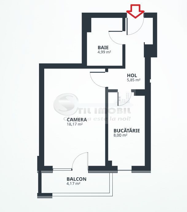Apartament o camera Tatarasi - 42mp - mutare imediata. - Poză 7