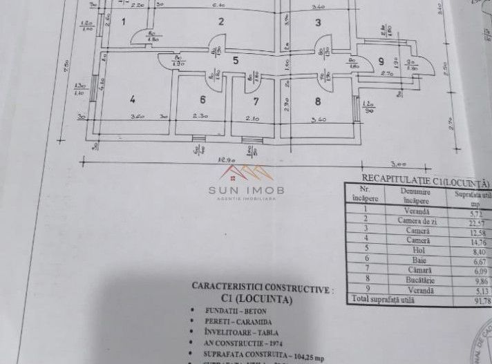 Casa 3 camere + Anexe, garaj, teren 2500 m2, an 1974, CT, Magurele, PH - Poză 25