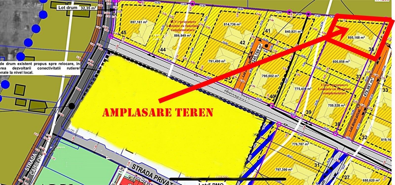 Teren intravilan 805 mp de vânzare pe strada Caișilor, Oradea - Poză 1