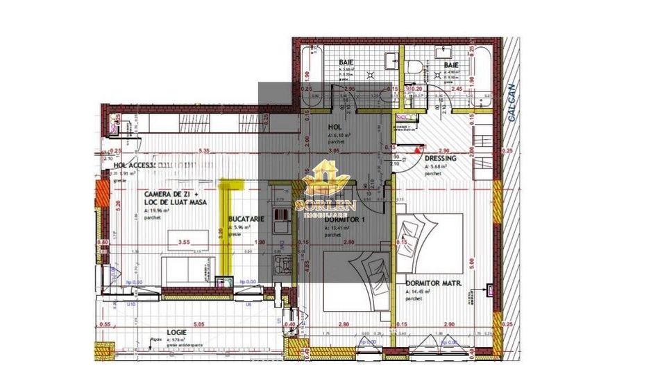 Apartament 3 camere de vânzare  | Zona Tineretului , Florești - Poză 2