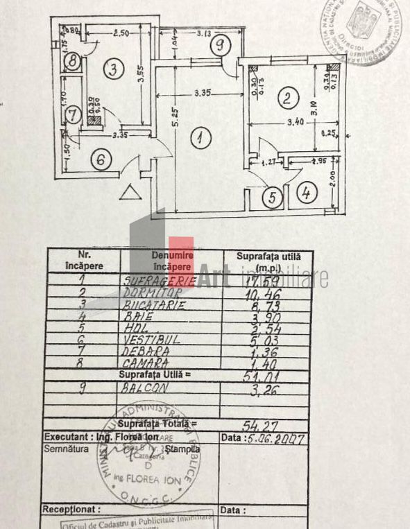 Apartament 2 camere Gorjului - Schiță 14