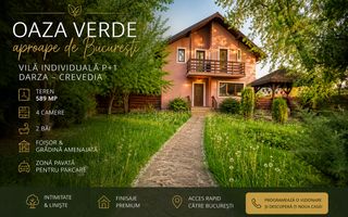 Vila individuala cu 589 mp teren, foisor si gradina superba | Darza - Poză 1