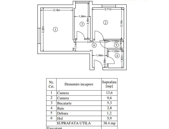 Vânzare apartament 2 camere decomandat Luică - Poză 8