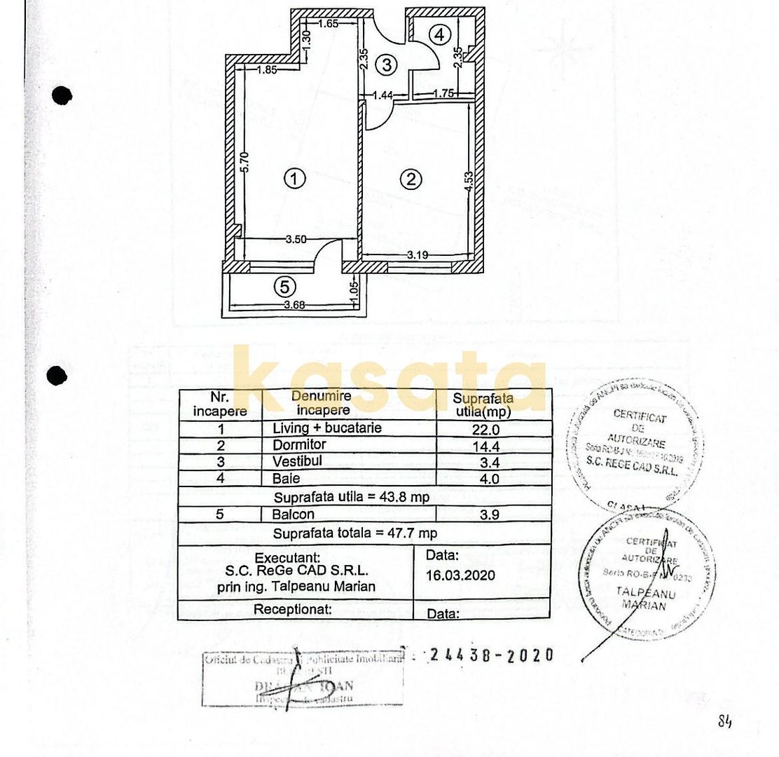 Apartament 2 camere|Bloc 2020|Complet mobilat și utilat - Schiță 8