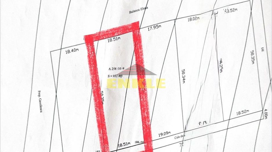 Vând teren în zona Rediu – 932 mp + cale de acces - Poză 1