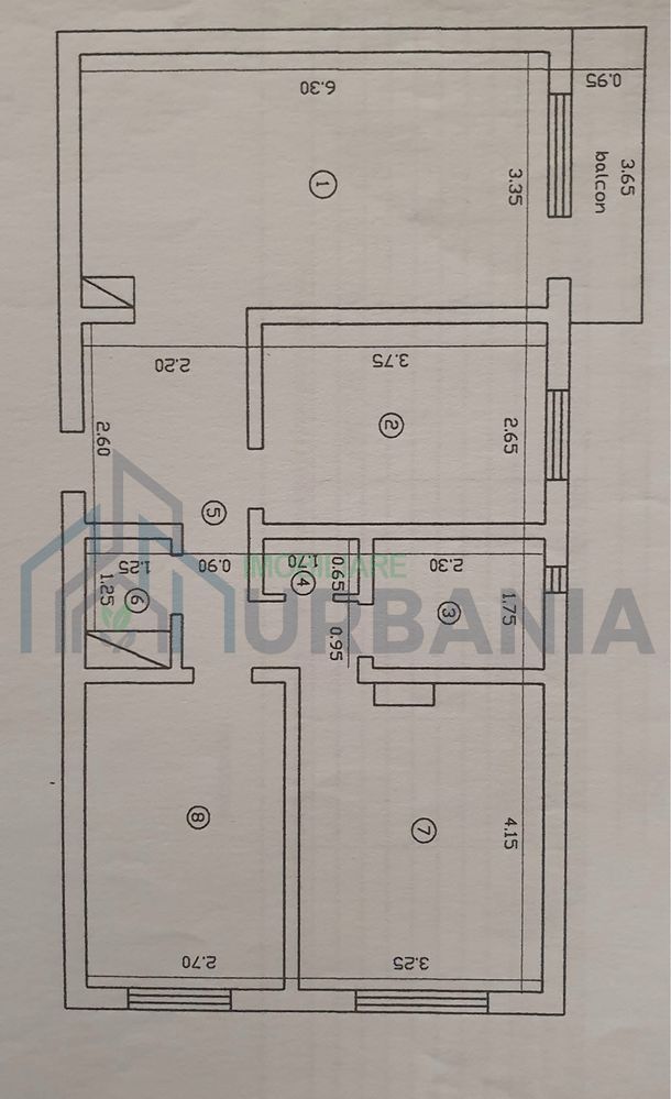 Apartament 3 camere, decomandat, în Letcani - Poză 1