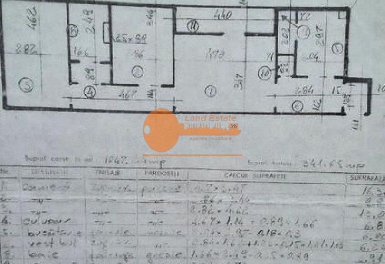 3 Camere | 550 m Metrou Gorjului | Centrală Proprie - Schiță 13