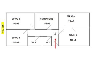 Apartament de închiriat | zona Ultracentrală | 115 mp utili | - Poză 3